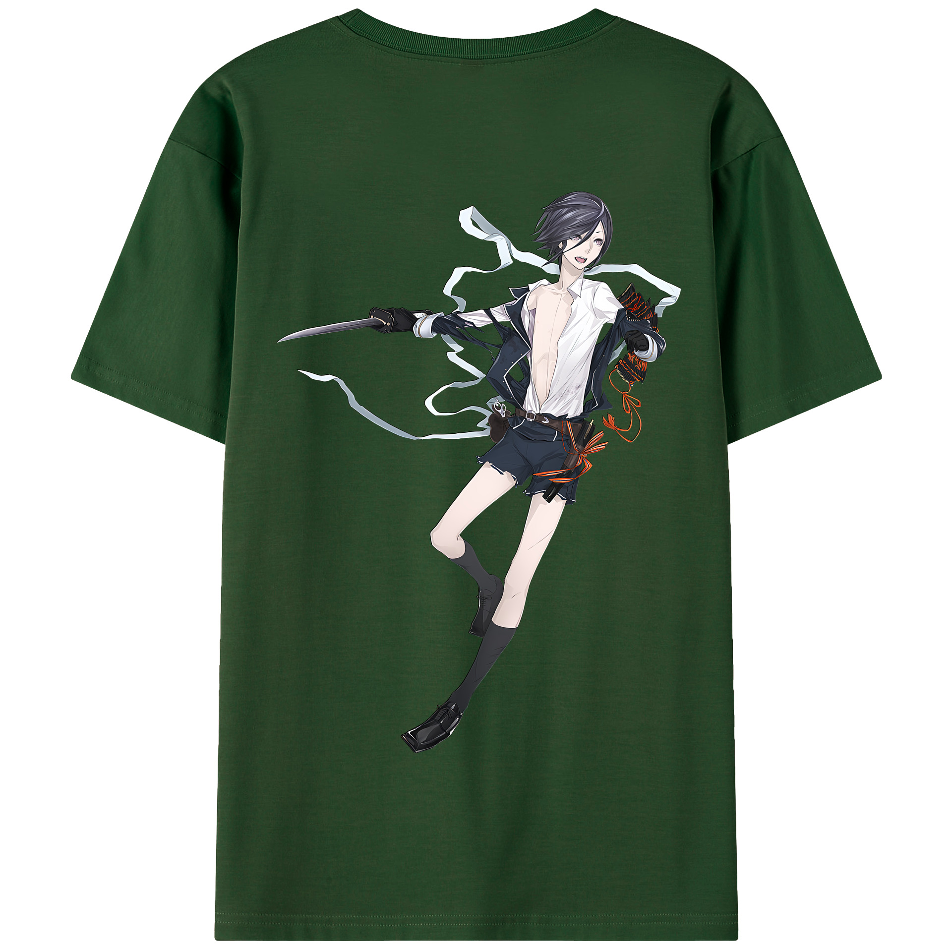 （画像用） 刀剣乱舞 Touken Ranbu 綿100％半袖Tシャツ（背面プリント）
